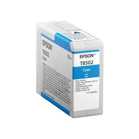 Tinteiro de Tinta Original Epson C13T850200 Ciano de Epson, Toners e tinta de impressora - Ref: S7733288, Preço: 65,65 €, Des...