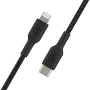 Câble USB-C vers Lightning Belkin CAA004BT1MBK 1 m Noir de Belkin, Câbles USB - Réf : S7733885, Prix : 29,10 €, Remise : %