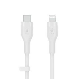 Câble USB-C vers Lightning Belkin CAA009BT2MWH 2 m Blanc de Belkin, Câbles USB - Réf : S7733914, Prix : 31,33 €, Remise : %