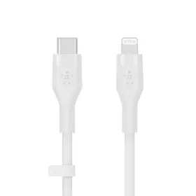 Câble USB-C vers Lightning Belkin CAA009BT2MWH 2 m Blanc de Belkin, Câbles USB - Réf : S7733914, Prix : 31,33 €, Remise : %