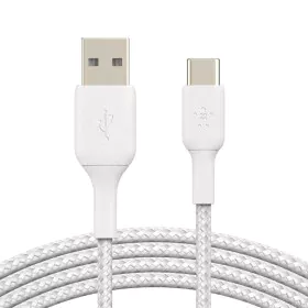 Câble USB A vers USB C Belkin CAB002BT2MWH Blanc 2 m de Belkin, Câbles USB - Réf : S7733959, Prix : 23,69 €, Remise : %