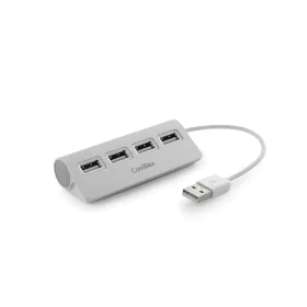 Hub USB CoolBox COO-HU4ALU2 Argenté de CoolBox, Hubs de réseau - Réf : S7744694, Prix : 8,18 €, Remise : %