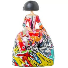 Statua Decorativa Alexandra House Living Multicolore Plastica Vestito Graffiti 14 x 9 x 21 cm di Alexandra House Living, Ogge...