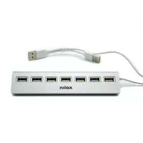 Hub USB Nilox NXHU7ALU2 Grigio di Nilox, Hub di rete e switch - Rif: S7753171, Prezzo: 9,44 €, Sconto: %