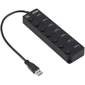 Hub USB Nilox NXHUB-06 Noir de Nilox, Hubs de réseau - Réf : S7753175, Prix : 10,73 €, Remise : %