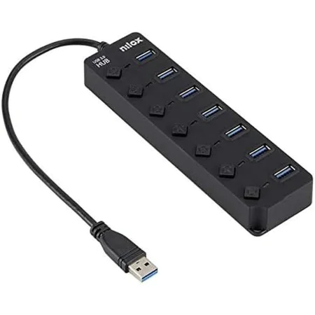 Hub USB Nilox NXHUB-06 Nero di Nilox, Hub di rete e switch - Rif: S7753175, Prezzo: 10,73 €, Sconto: %