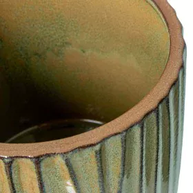 Set of Planters Alexandra House Living Green Ceramic Stripes 2 Pieces by Alexandra House Living, Cachepots - Ref: D1627083, P...