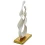 Figura Decorativa Alexandra House Living Blanco Dorado Aluminio Abstracto 23 x 12 x 45 cm de Alexandra House Living, Coleccio...