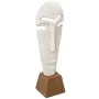 Figura Decorativa Alexandra House Living Branco Alumínio Face 13 x 10 x 39 cm de Alexandra House Living, Colecionáveis - Ref:...