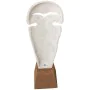 Figura Decorativa Alexandra House Living Branco Alumínio Face 13 x 10 x 39 cm de Alexandra House Living, Colecionáveis - Ref:...