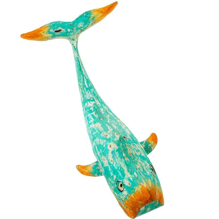 Decorative Figure Alexandra House Living Green Iron Whale 34 x 19 x 21 cm by Alexandra House Living, Collectables - Ref: D162...