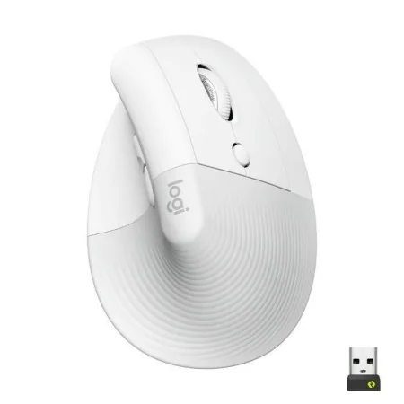 Ratón Inalámbrico Logitech Lift Blanco Ergonómico 4000 dpi de Logitech, Ratones - Ref: M0515372, Precio: 62,40 €, Descuento: %