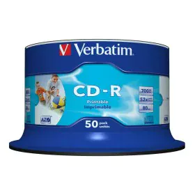 CD-R Verbatim AZO Wide Inkjet Printable 50 Stück (50 Stück) von Verbatim, Speicherverbrauchsmaterial - Ref: M0519690, Preis: ...