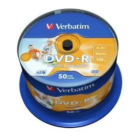 DVD-R Verbatim 43533 (50 Unidades) de Verbatim, Consumíveis de armazenamento - Ref: M0519697, Preço: 39,77 €, Desconto: %