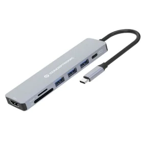 Hub USB Conceptronic 110519207101 Grigio Multicolore 100 W di Conceptronic, Hub USB - Rif: M0520988, Prezzo: 35,63 €, Sconto: %