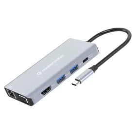 Hub USB Conceptronic 110519307101 Grigio Multicolore 100 W di Conceptronic, Hub USB - Rif: M0520989, Prezzo: 56,69 €, Sconto: %