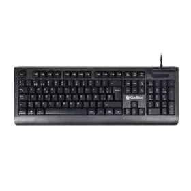 Clavier CoolBox COO-TEC04DNI Noir Espagnol Qwerty QWERTY de CoolBox, Claviers - Réf : M0521204, Prix : 27,73 €, Remise : %