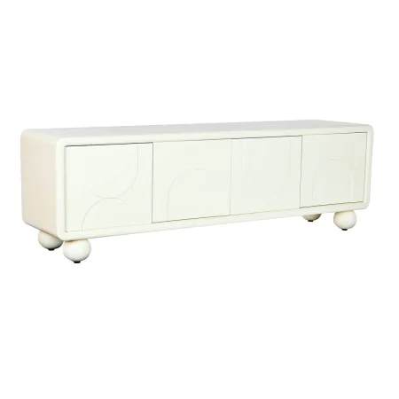 Móvel de TV DKD Home Decor Branco Madeira MDF 160 x 37 x 50 cm de DKD Home Decor, Mesas e suportes para TV - Ref: S3053050, P...