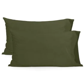 Federa HappyFriday Basic Verde 50 x 75 cm (2 Unità) di HappyFriday, Lenzuola e federe per cuscino - Rif: D1612536, Prezzo: 16...