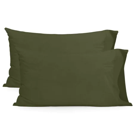 Pillowcase HappyFriday Basic Green 50 x 75 cm (2 Units) by HappyFriday, Sheets and pillowcases - Ref: D1612536, Price: 16,54 ...