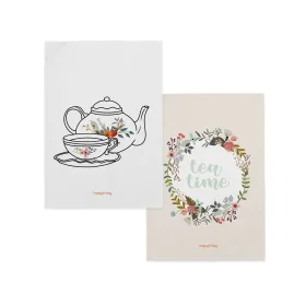 Panno da Cucina HappyFriday Time To Tea Multicolore 70 x 50 cm (2 Unità) di HappyFriday, Strofinacci - Rif: D1613941, Prezzo:...