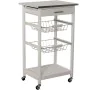 Carrello da Cucina Alexandra House Living Bianco 47 x 81 x 37 cm di Alexandra House Living, Carrelli da portata - Rif: D16207...