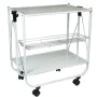 Chariot de service Alexandra House Living Blanc 68 x 70 x 40 cm Pliable de Alexandra House Living, Dessertes - Réf : D1620776...