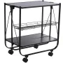 Chariot de service Alexandra House Living Noir 68 x 70 x 40 cm Pliable de Alexandra House Living, Dessertes - Réf : D1620777,...