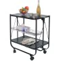 Serving trolley Alexandra House Living Black 68 x 70 x 40 cm Foldable by Alexandra House Living, Serving Trolleys - Ref: D162...