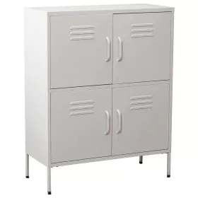 Aparador Alexandra House Living Branco Metal 80 x 102 x 35 cm de Alexandra House Living, Armários e aparadores - Ref: D162428...