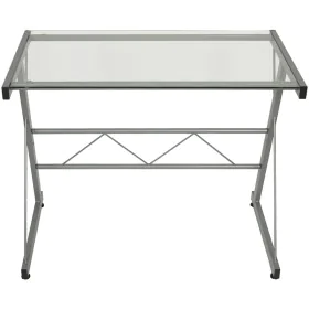 Bureau Alexandra House Living Gris Métal 90 x 72 x 50 cm de Alexandra House Living, Bureaux et tables d'ordinateurs - Réf : D...