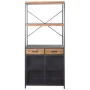 Shelves Alexandra House Living Brown Black Metal 80 x 180 x 40 cm by Alexandra House Living, Standing Shelf Units - Ref: D162...