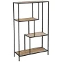 Estantes Alexandra House Living Castanho Preto Metal 65 x 110 x 25 cm de Alexandra House Living, Unidades de estantes - Ref: ...