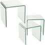 Set of 3 tables Alexandra House Living Transparent Crystal by Alexandra House Living, Tables - Ref: D1624492, Price: 204,11 €...