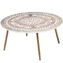 Mesa de Centro Alexandra House Living Branco Castanho Metal 90 x 42 x 90 cm de Alexandra House Living, Jogos de móveis - Ref:...