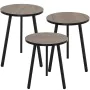 Set of 3 tables Alexandra House Living Black Golden Wood by Alexandra House Living, Tables - Ref: D1624564, Price: 75,20 €, D...