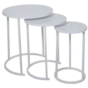 Jeu de 3 tables Alexandra House Living Blanc Gris Bois de Alexandra House Living, Tables - Réf : D1624569, Prix : 121,67 €, R...