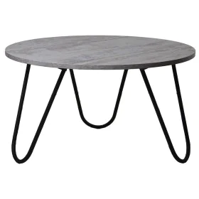 Centre Table Alexandra House Living Black Silver Wood 80 x 44 x 80 cm by Alexandra House Living, Tables - Ref: D1624572, Pric...