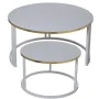 Set of 2 tables Alexandra House Living White Grey Wood 80 x 43 x 80 cm by Alexandra House Living, Tables - Ref: D1624574, Pri...