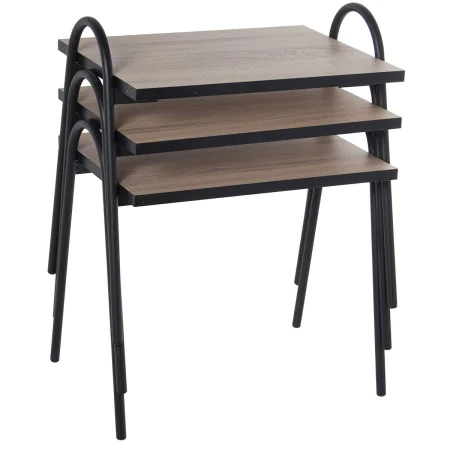 Set of 3 tables Alexandra House Living Brown Black Wood by Alexandra House Living, Tables - Ref: D1624582, Price: 139,10 €, D...