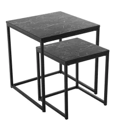 Jeu de 2 tables Alexandra House Living Noir Métal de Alexandra House Living, Tables - Réf : D1624606, Prix : 198,63 €, Remise...