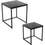 Jeu de 2 tables Alexandra House Living Noir Métal de Alexandra House Living, Tables - Réf : D1624606, Prix : 176,09 €, Remise...