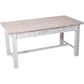 Table Alexandra House Living Blanc 160 x 76 x 80 cm Avec tiroirs de Alexandra House Living, Tables - Réf : D1624618, Prix : 3...