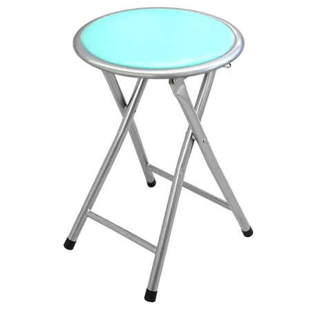 Folding Stool Alexandra House Living Blue Wood 30 x 45 x 30 cm by Alexandra House Living, Barstools - Ref: D1624831, Price: 1...