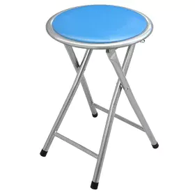 Folding Stool Alexandra House Living Blue Wood 30 x 45 x 30 cm by Alexandra House Living, Barstools - Ref: D1624833, Price: 1...