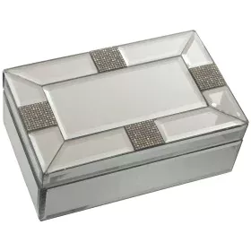 Caja-Joyero Alexandra House Living Gris Cristal Espejo 21 x 8 x 13 cm de Alexandra House Living, Cajas - Ref: D1624893, Preci...