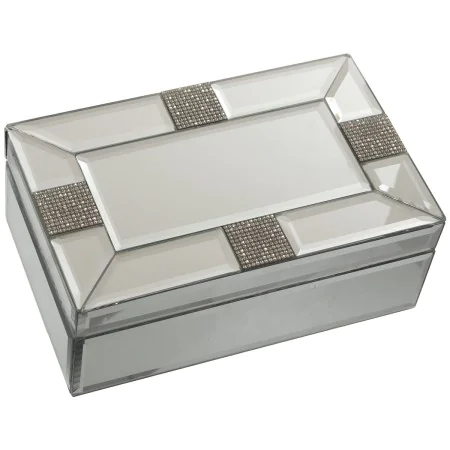 Jewelry box Alexandra House Living Grey Crystal Mirror 21 x 8 x 13 cm by Alexandra House Living, Boxes - Ref: D1624893, Price...