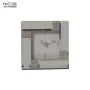 Horloge de table Alexandra House Living Gris Verre Miroir 14 x 4 x 14 cm de Alexandra House Living, Pendulettes de bureau - R...