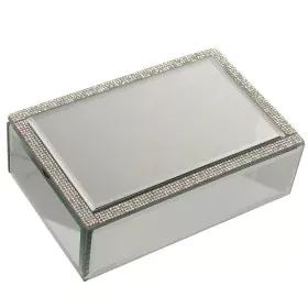 Caja-Joyero Alexandra House Living Gris Cristal Espejo 20 x 6 x 13 cm de Alexandra House Living, Cajas - Ref: D1624904, Preci...