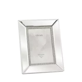 Cadre photo Alexandra House Living Gris Verre Miroir 10 x 15 x 2 cm de Alexandra House Living, Cadres muraux et de table - Ré...